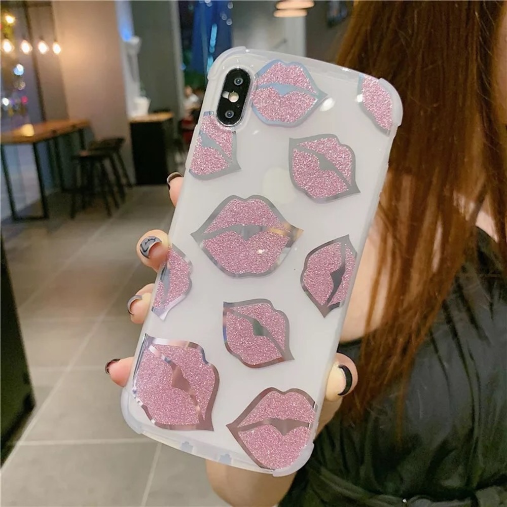 iPhone 6/6s Case Clear transparent Lips design